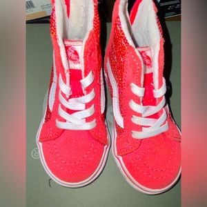 Toddler PINK/Glitter VANS. (GS)